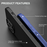 Carbon Fiber Texture Shockproof TPU Case For iPhone 13 12 11 Pro Max