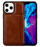 Card Slot Holder Leather Flip Magnetic Closure Case for iPhone 13 series