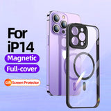 Magnetic Transparent Case for iPhone 14 series