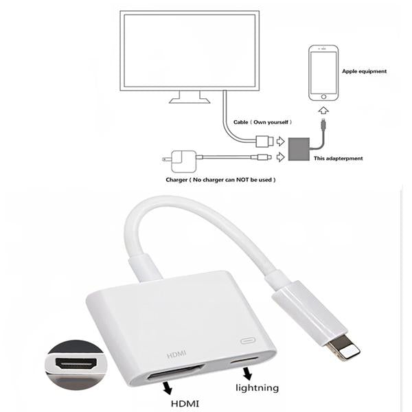 Apple Iphone Lightning To HDMI Digital AV TV Cable Adapter