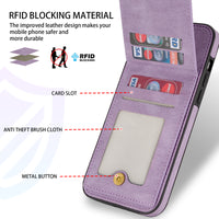 RFID Leather Card Holder Case for iPhone 13 12 11 Pro Max