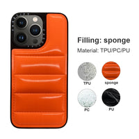 Fashion Smooth Down Jacket Soft Silicone Case For iPhone 13 12 11 Series