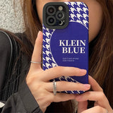 Fashion Klein Blue Thousand Birds Soft Silicone Case For iphone 13 12 11 Series