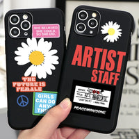 Fashion Flowers Soft Phone Case For iPhone 12 11 Series