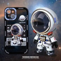 Astronaut Shockproof Transparent Soft Silicone Case for iPhone 13 12 11 Pro Max
