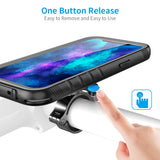 2 in 1 Bike Phone Holder Aluminum Alloy Quick Release Waterproof Case for iphone 12 Series
