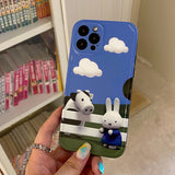 Cute Cartoon Soft Phone Case for iPhone 13 12 11 Series