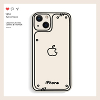 Comic Lines Silicone Case for iPhone 13 12 11 Pro Max