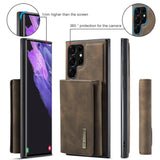 2 In 1 Magnetic Wallet Card Slot Holder Kickstand Leather Case For Samsung Galaxy S24 S23 S22 S21 Ultra Plus