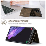 2 In 1 Magnetic Wallet Card Slot Holder Kickstand Leather Case For Samsung Galaxy S24 S23 S22 S21 Ultra Plus