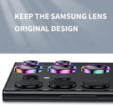 2 Pcs Camera Lens Protector Tempered Glass Camera Cover for Samsung Galaxy S23 Ultra Plus