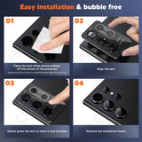 2 PCS Tempered Glass Camera Lens Protector for Samsung Galaxy S24 S23 series