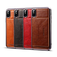 2018 New Luxury Leather Case For Apple iPhone X 7 8 Plus