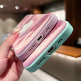 3D Cute Rabbit Pink Cartoon Silicone Case For iPhone 14 13 12 series