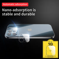 2Pcs 9D Screen Protective Glass On Full Lens Coverage Scratch Proof For iPhone 11 & 12 Series