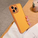 Luxury Plating Frosted Carbon Fiber Back Case for iPhone 13 12 Pro Max