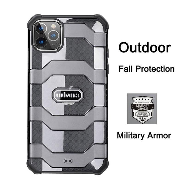 Translucent Airbag Anti slip Military Armor Case for iPhone 12 11 Series