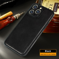 Premium Leather Shockproof Magnetic Wireless Charging Case for iPhone 14 13 12 series