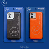 Fashion Minimalist Lightning Leather Case for iPhone 13 12 11 Pro Max