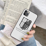 Anime Japanese Attack on Titan Phone Case For iphone 12 11 Series