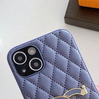 Ring Holder Stand TPU Leather Shockproof Case For iPhone 13 12 11 Pro Max Mini