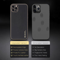 Luxury Business Original PU Leather Phone Case For iPhone 12 & 11 Series