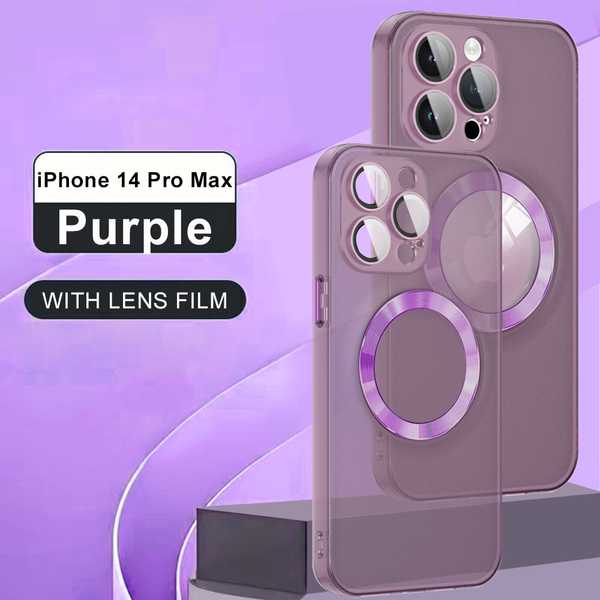 Original Luxury Camera Protector Matte Case For iPhone 14 13 12 series