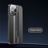 Electroplated PC Frame Shockproof With Full Lens Protection Matte Case For iPhone 14 13 series