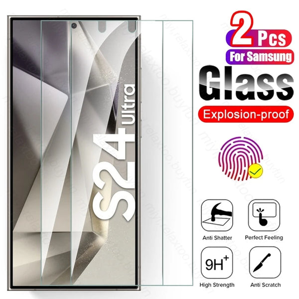 For Samsung Galaxy S24 Ultra/Plus 5G Tempered Glass Screen