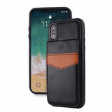 Vertical Leather Flip Case For iPhone X 8 7 6 Plus