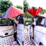 Double Layer Windproof Rainy Sunny Umbrella Especially For Car Drivers