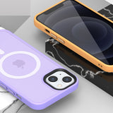 Matte Transparent MagSafe Wireless Charger Lens Protection Shell Shockproof Frosted Case for iPhone 13 12 Pro Max