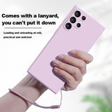 2 in 1 Camera Protective Silicone Case For Samsung Galaxy S22 Ultra Plus