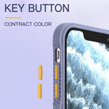 Luxury Square Shockproof Matte Phone Case Transparent Back Cover For iPhone 12 Series