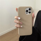 Vintage Embossed PU Leather Soft Case For iPhone 12 11 Series