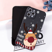 Cartoon Merry Christmas Santa Claus Case For iPhone 13 12 11 Series