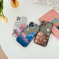 Sunset Clouds Pattern Camera Lens Protector Shockproof Case for iPhone 13 12 11 Series