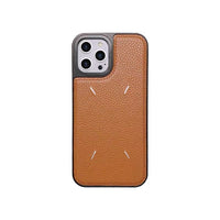 Fashion Ins Embroidery Lychee Pattern Leather Case for iPhone 12 11 Series