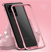 Metal Frame Luminous Shockproof Aluminum Bumper Protect Cover for Samsung S20 Series