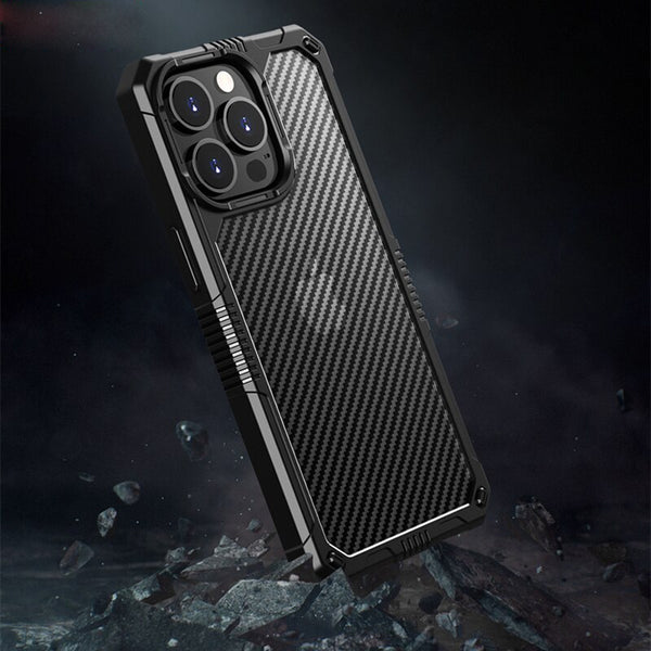 Armor Carbon Fiber Transparent Armor Case for iPhone 13 series