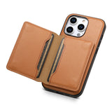 2-in-1 Magnetic Magsafe Card Holders Leather Wallet Case For iPhone 15 14 13 12 series
