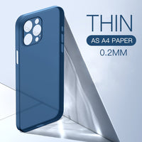 Ultra Thin Shockproof Matte Case For iPhone 13 12 11 Series