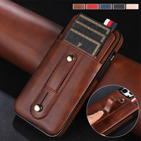 Leather Card Holder Wallet Case For iPhone 14 13 12 series