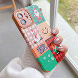 Merry Chrismas Soft Silicone Santa Claus Phone Case For iPhone 13 12 11 Series