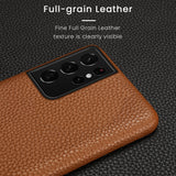 Luxury Genuine Leather Case For samsung S22 S21 S20 Note 20 series
