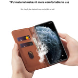 Holsters Skin Feel Card Holder Flip Case For iPhone 12 11 Series