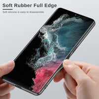 Leather Fundas Silicone Bumper Case for Samsung Galaxy S22 S21 Ultra 
Plus