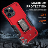 Armor Ring Holder Non Slip Bumper Magnetic Kickstand Shockproof Case For iPhone 13 12 11 series