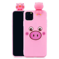 3D Kawaii Unicorn Panda Bear Silicon Shockproof Case for iPhone 11 Series