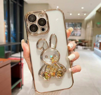 Glitter Cute Rabbit Case For iPhone 14 13 12 series